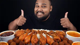 basmati chicken drumstick curry cutlets deviled cashew chilli paste | sri lankan food | chama