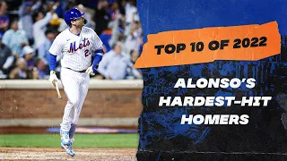 Alonso’s Hardest-Hit Homers of 2022