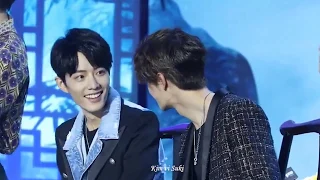Yibo and Xiao Zhan in their own world... but they get interrupted