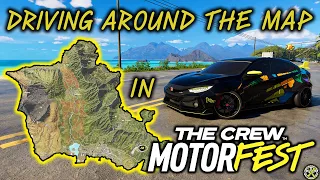 Driving Around the Map in The Crew Motorfest