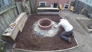 DIY Backyard Makeover Timelapse - 2 years in 9 minutes