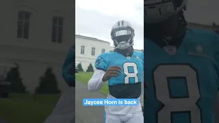 Jaycee Horn back to practice