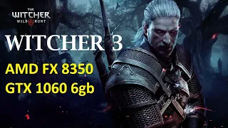 AMD FX-8350 GTX 1060 | The Witcher 3 Wild hunt FPS TEST