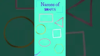 Names of SHAPES in English. List of geometric shapes. #shorts