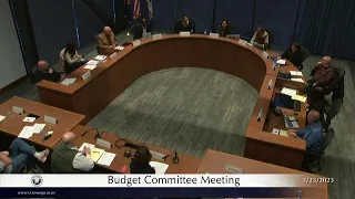 Budget Committee Meeting - March 23, 2023