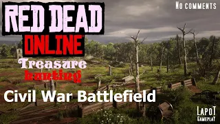 Red Dead Online. Treasure hunting. Civil War Battlefield / Карта сокровищ Поле боя