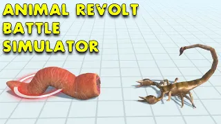 Мерзкий червь против насекомых! Animal Revolt Battle Simulator