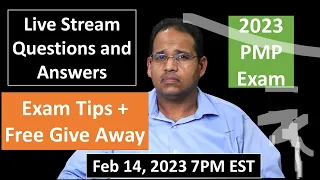 PMP 2023 Live Questions and Answers Feb 14, 2023 7PM EST