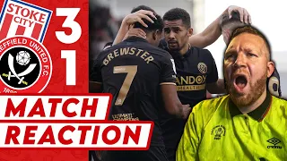 SOMEHOW...BLADES ARE STILL TOP OF THE LEAGUE | Stoke 3-1 Sheff United - Match Reaction