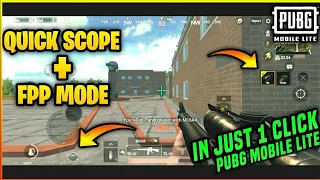 Fpp mode+Quick scope in pubg lite😯😯😯😯 not fake watch full vide O and comments | Pubg secret gamers