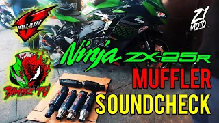 NINJA ZX-25R | VILLAIN MUFFLERS SOUNDCHECK with BIMBZ TV