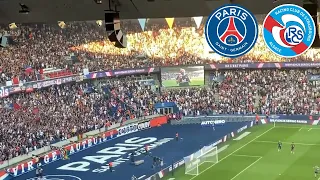 PSG Already 3:0 After 27 Minutes vs RC Strasbourg - Crazy Fans Stadium Atmosphere Greeting Messi