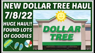 NEW DOLLAR TREE HAUL 🤑 7/8/22. HUGE HAUL WITH LOTS OF GOODIES