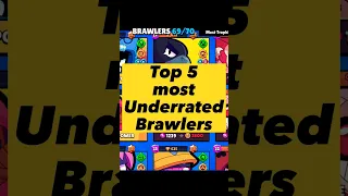 Top 5 underrated brawlers 😮😮😮 #shorts #brawlstars