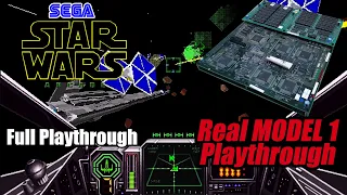 SEGA Star Wars Arcade - Real MODEL 1 Full Playthrough - Begin to Ending