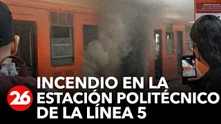 México | Reportaron un nuevo incendio en la estación Politécnico de la Línea 5