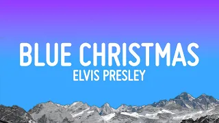 Elvis Presley - Blue Christmas (Lyrics)