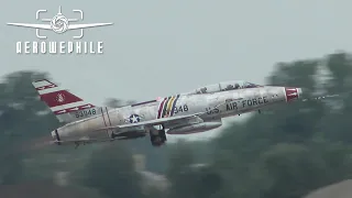 North American F-100F Super Sabre Flight Display at 2022 Thunder Over Michigan Airshow 16-17Jul22