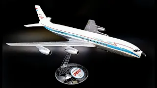 Boeing 707-120 1/139 Airliner Scale Model Kit Build How To Paint Decals Pledge Future Floor Polish