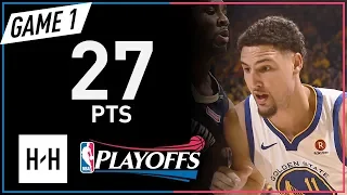 Klay Thompson Full Game 1 Highlights Pelicans vs Warriors 2018 NBA Playoffs - 27 Pts!