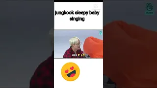jungkook singing tomato song❤️ (his sleepy voice and my heart goes💓) #shorts