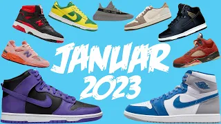 Die besten Sneaker Releases im Januar 2023 (Yeezy Comeback, Jordan, Dunk, New Balance, Union...)