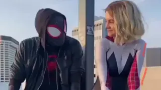 Spiderman And Spidergirl Gwen Moments | Marvel | Savage Love ❤️