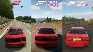 Forza Motorsport 4 vs Forza Horizon 2 vs Forza Horizon 4 - 1995 BMW 850CSi Sound Comparison