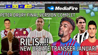 RILIS | NEW UPDATE CALL NAME PETER DRURY FINAL VERSION | DATA PACK 6.0 | eFootball 2022 PPSSPP