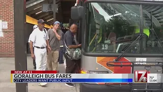 Should riders pay fares to ride GoRaleigh buses again? City wants public input