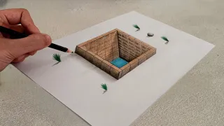 easy 3d drawing on paper for beginner step by step - how to draw 3d