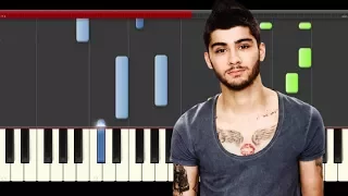 Zayn Drunk Piano midi tutorial sheet partitura cover how to play notas notes karaoke