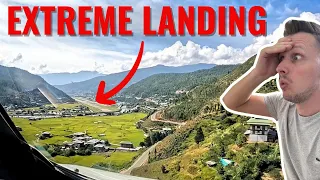 WORLD'S MOST DANGEROUS LANDING ON BHUTAN AIRLINES!