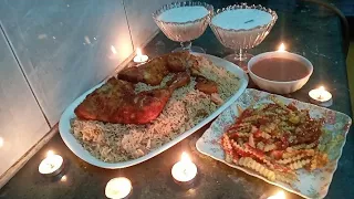 Easy Steam Chicken Roast Recipe with Rice||Tomato Sauce pakistani Delicious Food