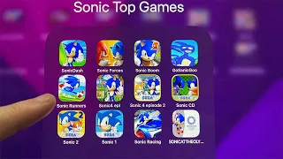 Sonic at the Olympic Games Tokyo 2020,Go Sanic Goo,Sonic Boom 2,Sonic Forces,Sonic Dash Endless Run