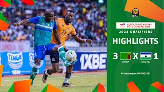 Zambia 🆚 Lesotho | Highlights - #TotalEnergiesAFCONQ2023 - MD3 Group H