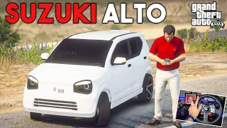 SUZUKI ALTO DRIVING AND OFFROAD TEST WITH LOGITECH G29 STEERING WHEEL | GTA 5 |