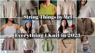 Everything I knit in 2023 and how much each one cost + try on | String Things by Mel