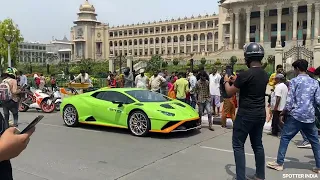 LAMBORGHINI STO in INDIA | PUBLIC REACTIONS and ACCELERATION!