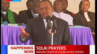 President Uhuru Kenyatta pays tribute to the victims of Solai dam tragedy