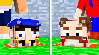 Jeffy vs Marvin SAFEST TINY House Battle in Minecraft!