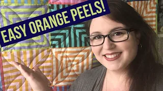 ORANGE PEELS WITH ONE SIMPLE RULER: Allover Rulerwork Quilting for Beginners: How to Select Rulers