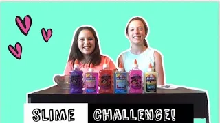 3 colors of glue slime challenge!!