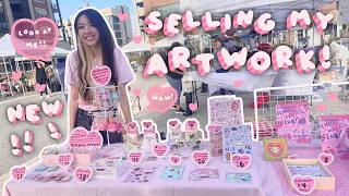 ARTIST VLOG: My Artist Market Two-Day Event | Set up and Tear down! | Tiffany Weng