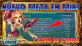 Rally trap vs rallies de 2.625M de tropas! 😨 El nuevo meta en ataques mix? - Lords Mobile ES