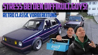 Wer zu spät kommt muss ranklotzen! - Retro Classic Vorbereitung