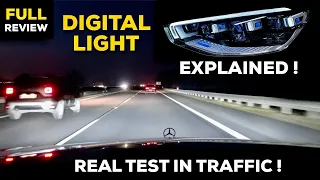 2021 Mercedes S Class AMG NEW DIGITAL LIGHT Explained Real TEST In TRAFFIC The Best Lights?!