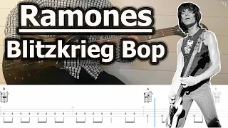 Ramones - Blitzkrieg Bop | Bass Tabs Tutorial