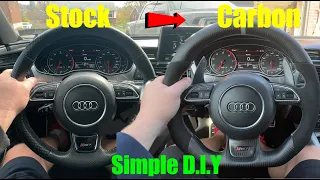 How To Remove And Install A Carbon Steering Wheel | Audi RS7 (Simple DIY)