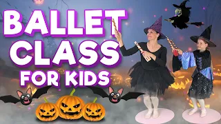 Ballet For Kids | HALLOWEEN BALLET CLASS 🎃 (Ballerinas Ages 2-8) 🩰✨